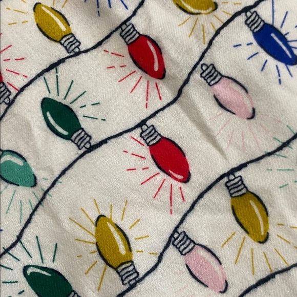 Hanna Andersson Festive Light flannel Pajama bottom sz XXS Pants - Picture 5 of 9